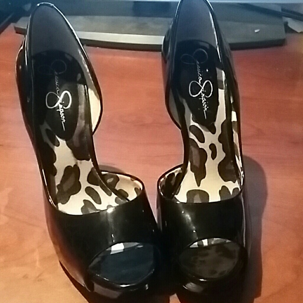 Jessica Simpson "Acadia" Open Toe Pumps